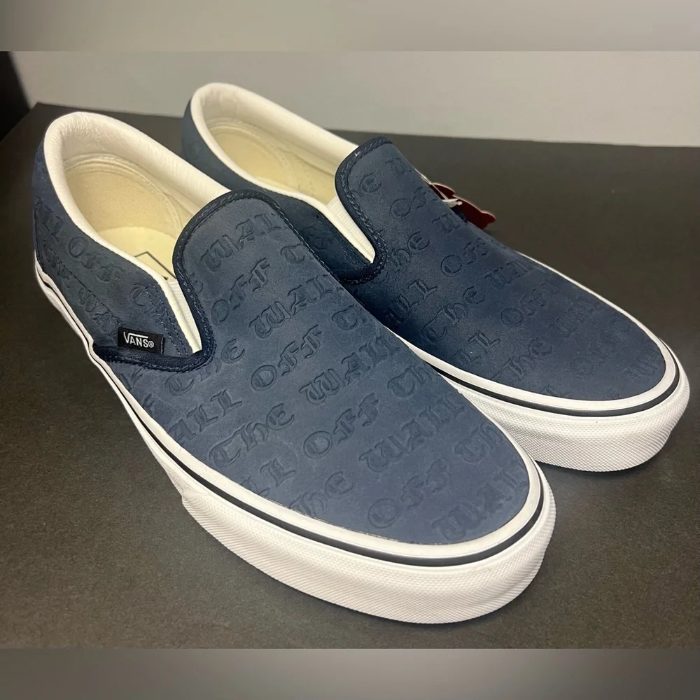 Vans- Blue/White,‎ Men Size:7.5, Womens Size:9, New with tag, no box